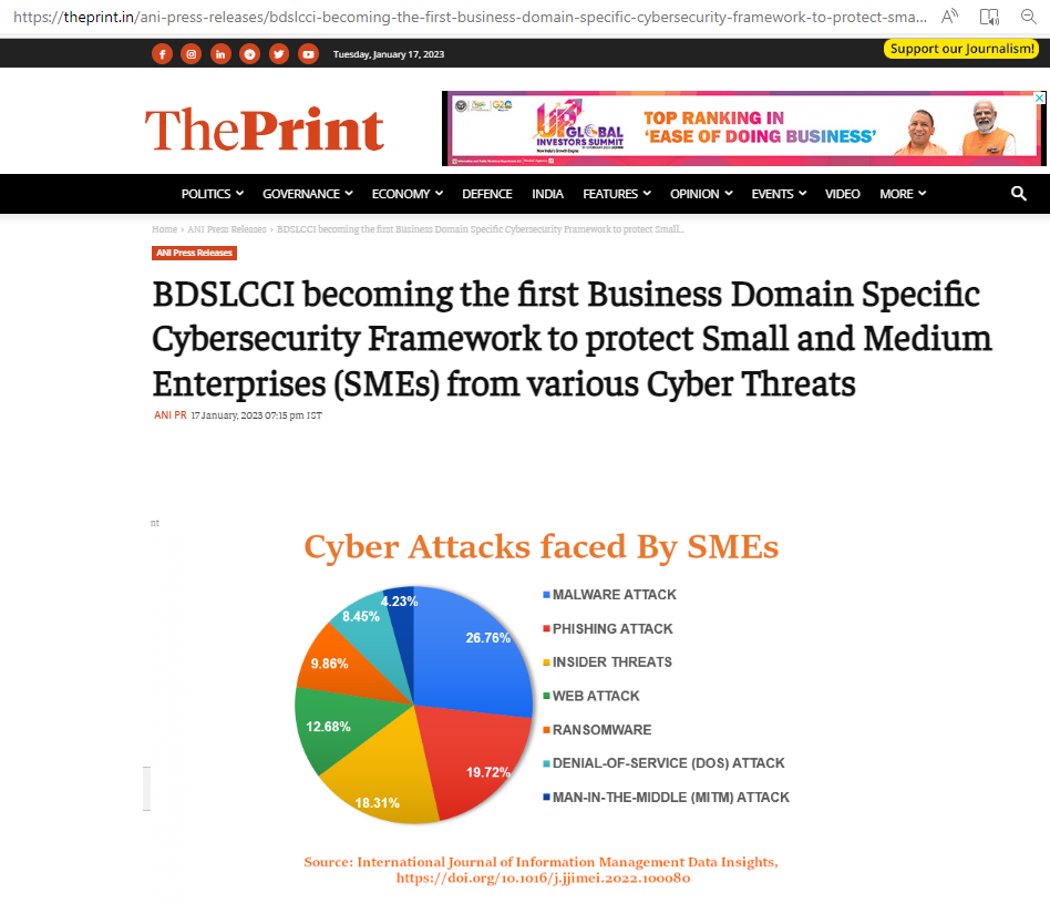 ThePrint News Paper Published information about BDSLCCI