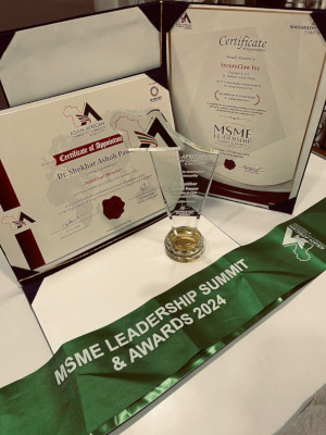 SecureClaw Inc was honored as an Excellence in Innovation in Cybersecurity for the BDSLCCI Framework for MSME